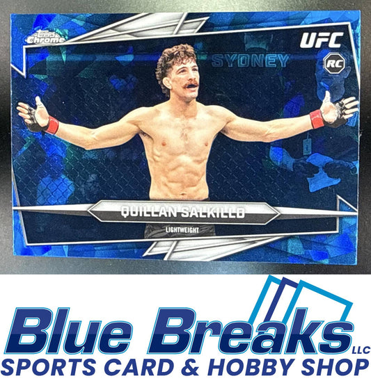 2026 Topps Chrome Sapphire UFC Quillan Salkilld #57h RC