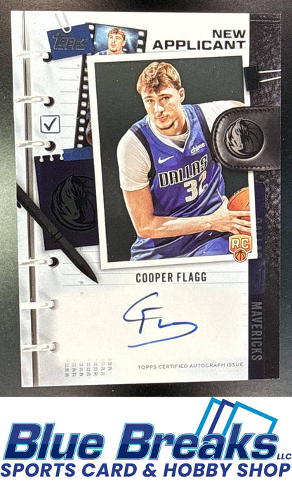 2025-26 Topps New Applicants Auto Cooper Flagg [RC] #NA-CF RC Dallas Mavericks