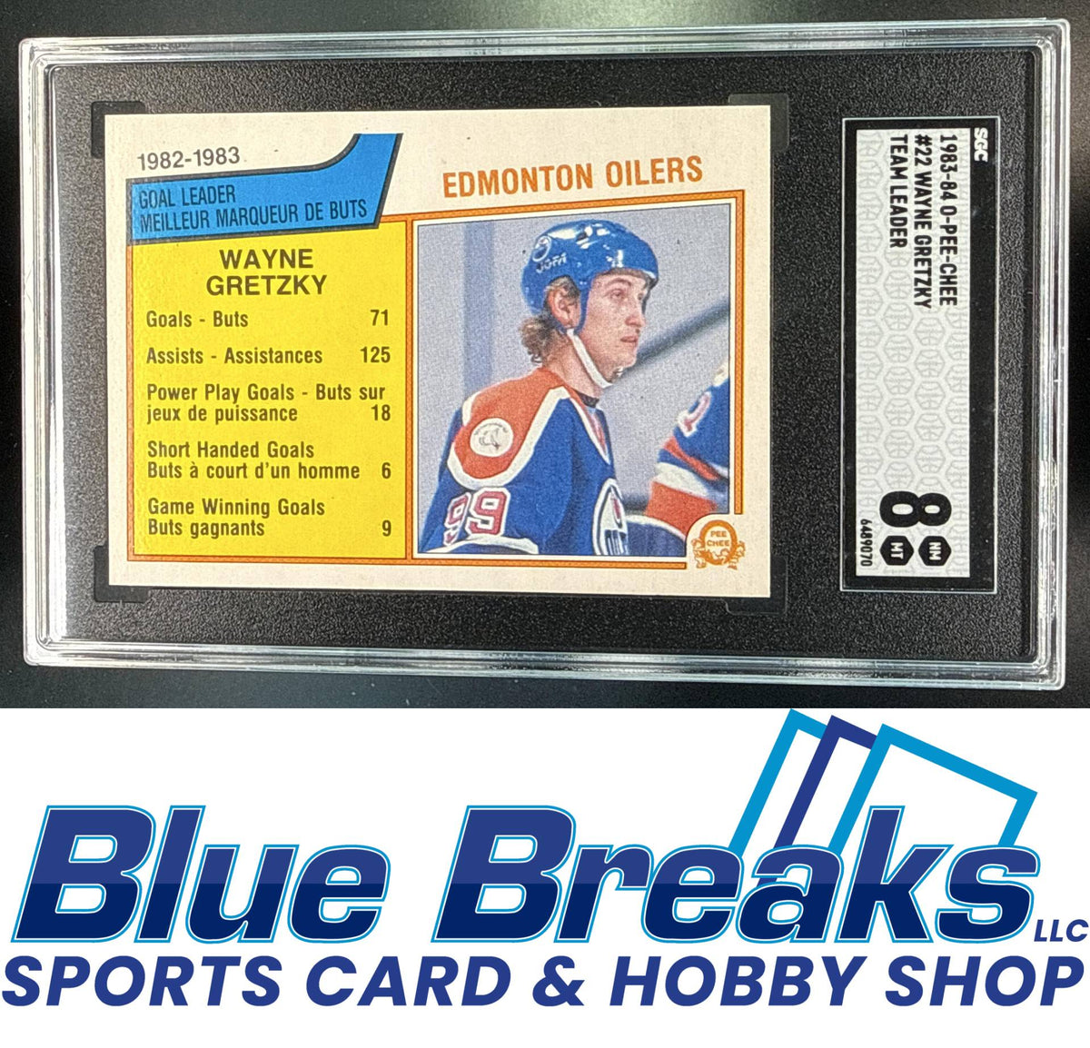 1983-84 O-Pee-Chee Wayne Gretzky #22 Checklist SGC 8 Edmonton Oilers