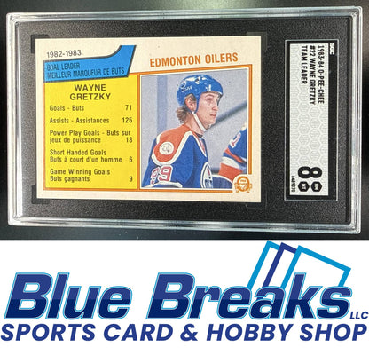1983-84 O-Pee-Chee Wayne Gretzky #22 Checklist SGC 8 Edmonton Oilers