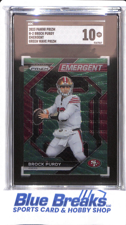 2023 Panini Prizm - Brock Purdy - # H-2 - San Francisco 49ers - Football - SGC 10 - Emergent