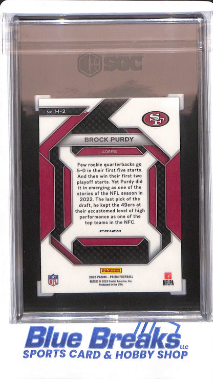 2023 Panini Prizm - Brock Purdy - # H-2 - San Francisco 49ers - Football - SGC 10 - Emergent