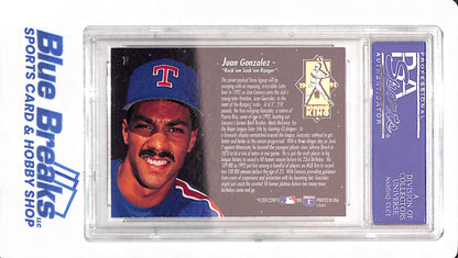 1993 Ultra - Juan Gonzalez - # 1 - PSA 9 - Baseball - Texas Rangers - Home Run Kings