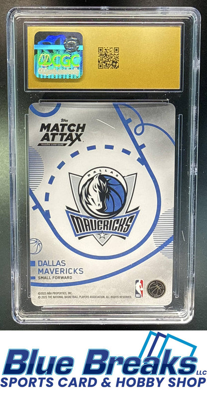 2025-26 Topps Match Attax 2025 Cooper Flagg [RC] #121 RC CGC 10 Dallas Mavericks