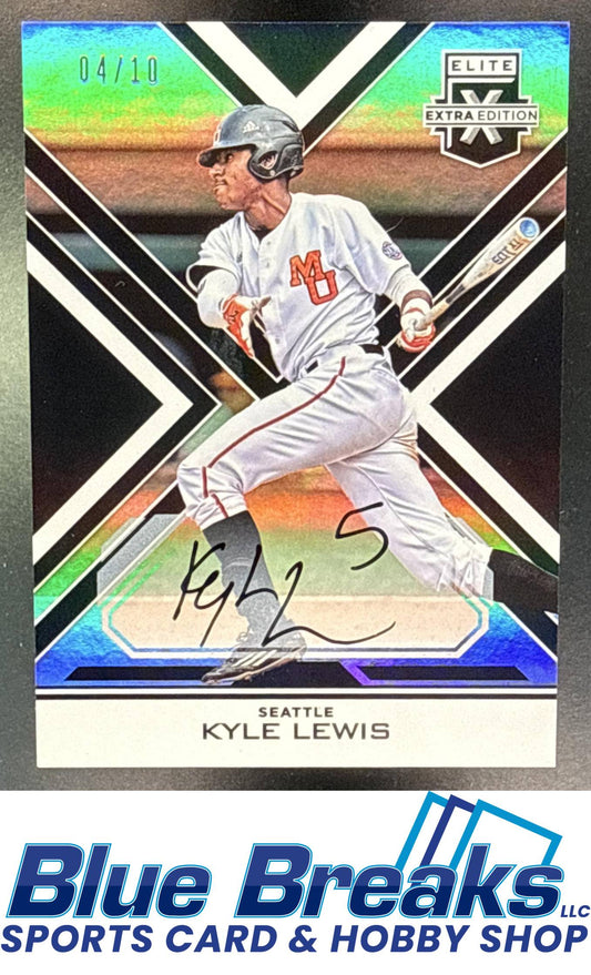2016 Panini Elite Extra Edition Kyle Lewis #11 Status Die Cut Tie Dye 04/10 Seattle Mariners