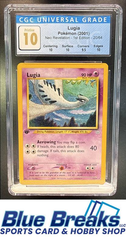 2001 Pokemon Neo Revelation 1st Edition Lugia #20/64 CGC 10