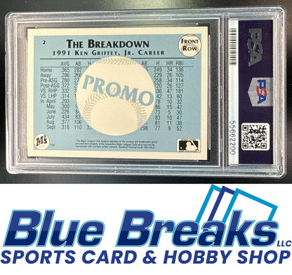 1991 Front Row Ken Griffey Jr. #2 Charter Member Promos PSA 8 Seattle Mariners