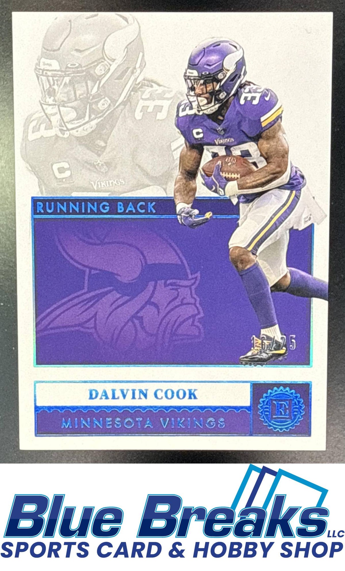2021 Panini Encased Sapphire Dalvin Cook 16/25 #61 Minnesota Vikings