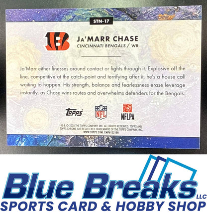 2025 Topps Cosmic Chrome Ja'Marr Chase #STN-17 Stars In The Night Cincinnati Bengals