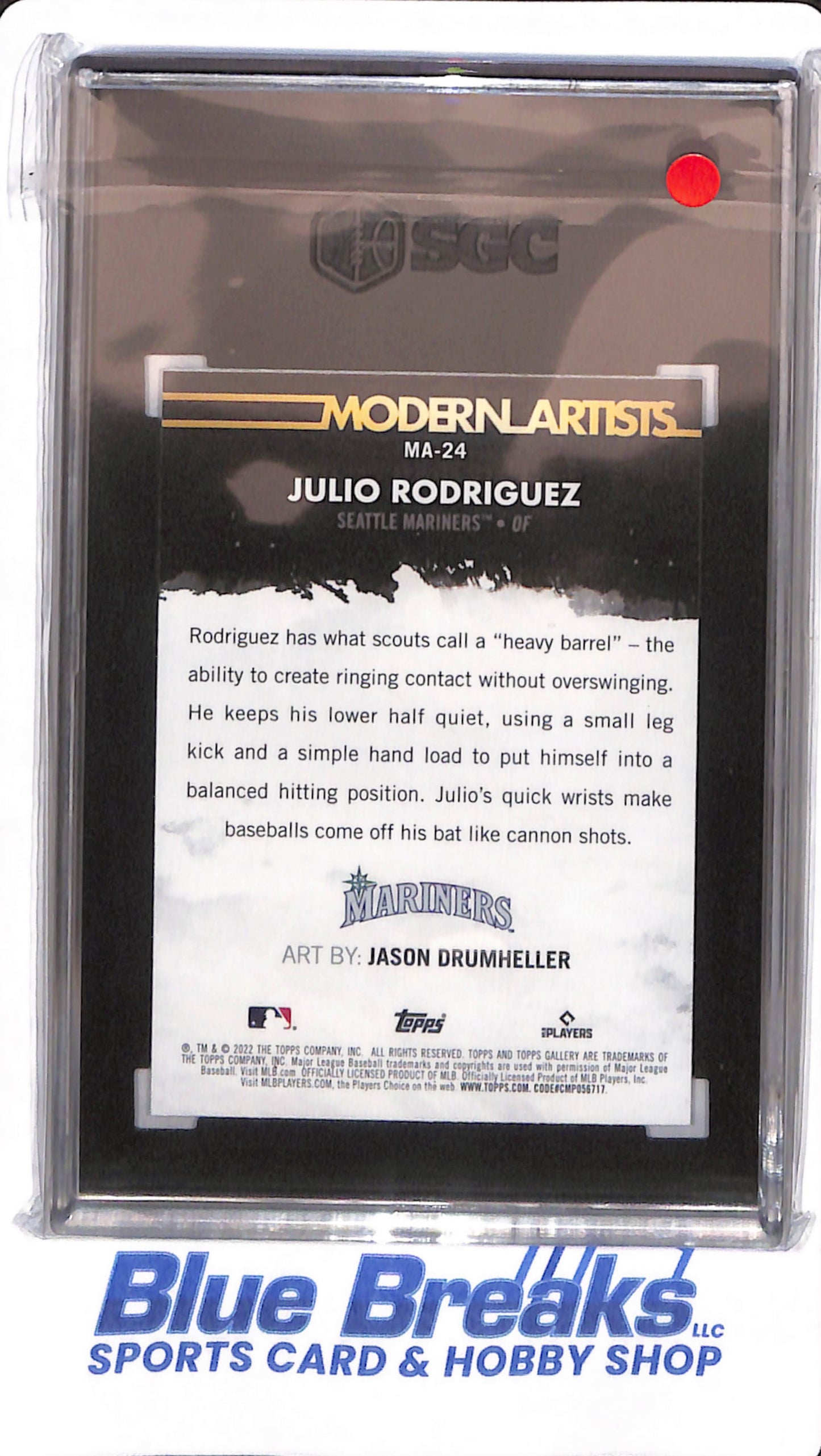 2022 Topps Gallery - Julio Rodriguez - # MA-24 - Seattle Mariners - Baseball - SGC 9.5 - Modern Artists