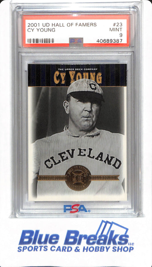 2021 Upper Deck Hall of Famers - Cy Young - #23 - PSA 9 - Cleveland Indians / Guardians - Baseball