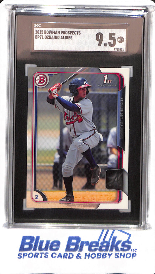 2015 Bowman Prospects - Ozhaino Albies - #BP71 - SGC 9.5 - Atlanta Braves - Baseball