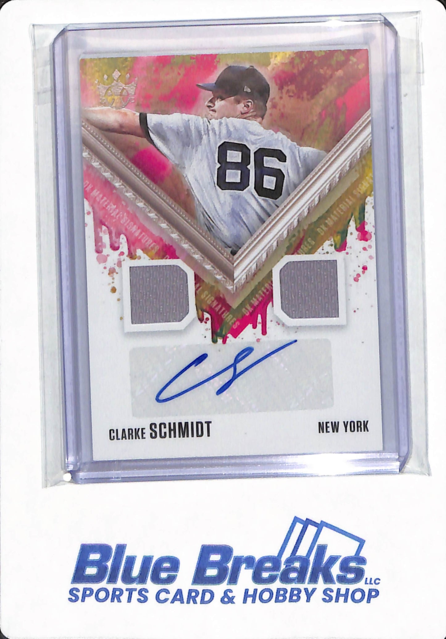 2021 Panini Diamond Kings - Clarke Schmidt - #DKMS-CS - New York Yankees - Baseball - Autographed - Relic