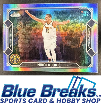 2025 Topps Chrome Update Nikola Jokic #MT-9 Moment In Time Refractor Denver Nuggets