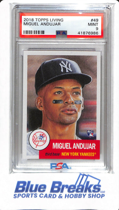 2018 Topps Living - Miguel Andujar - #49 - PSA 9 - New York Yankees - Baseball