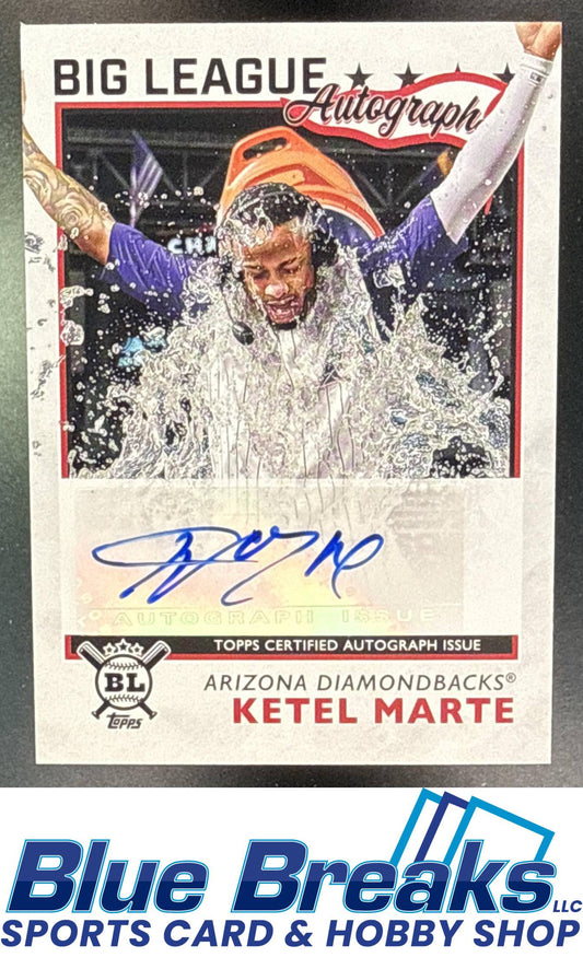 2020 Topps Big League Auto Ketel Marte [RC] #BLA-KM Arizona Diamondbacks