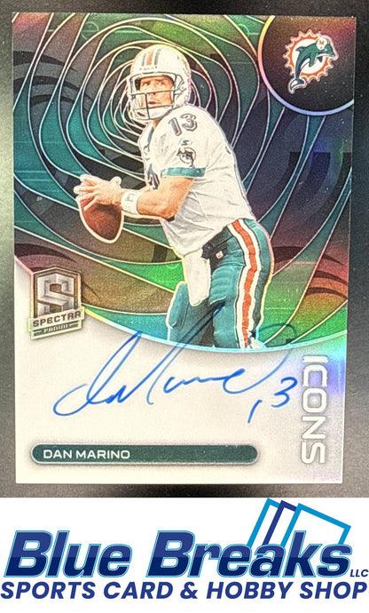 2023 Panini Spectra Icons Dan Marino 18/25 #I-DM Auto Miami Dolphins
