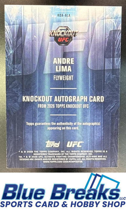 2026 Topps Knockout UFC Auto Andre Lima 214/299 #KOA-ALA RC