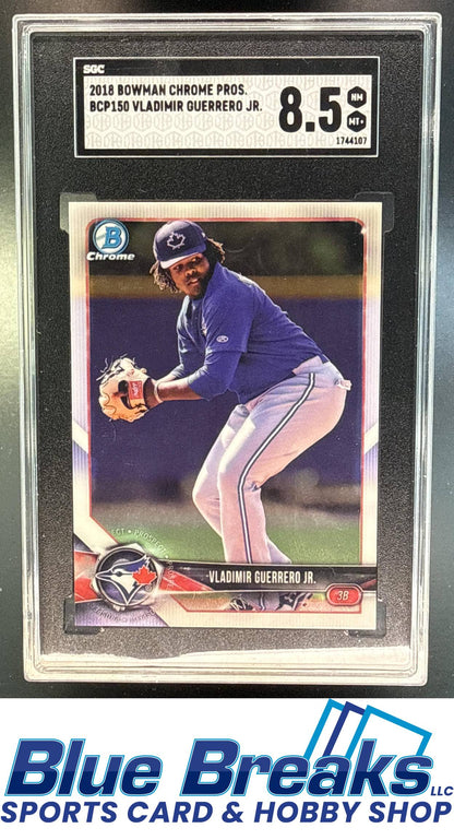 2018 Bowman Chrome Prospects Vladimir Guerrero Jr. #BCP150 SGC 8.5 Toronto Blue Jays