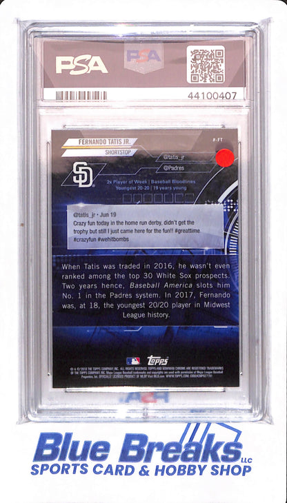 2018 Bowman - Fernando Tatis Jr - # FT - Baseball - San Diego Padres - PSA 10 - Trending Chrome