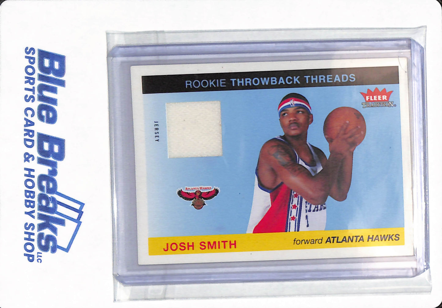 2004 Fleer - Josh Smith - #TT-JS - Atlanta Hawks - Basketball - Relic - Throwback Threads