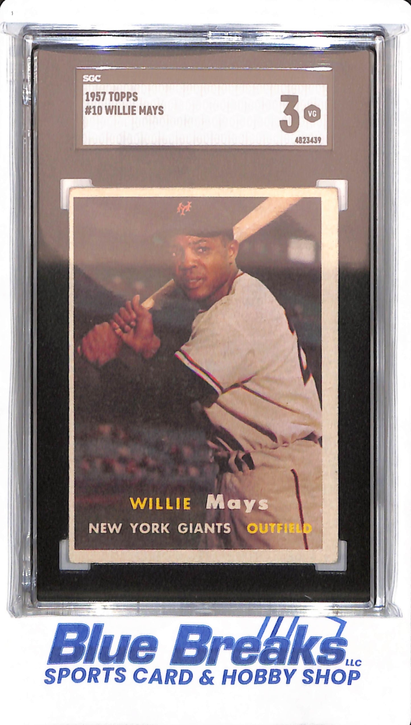 1957 Topps - Willie Mays - # 10 - New York Mets - Baseball - SGC 3