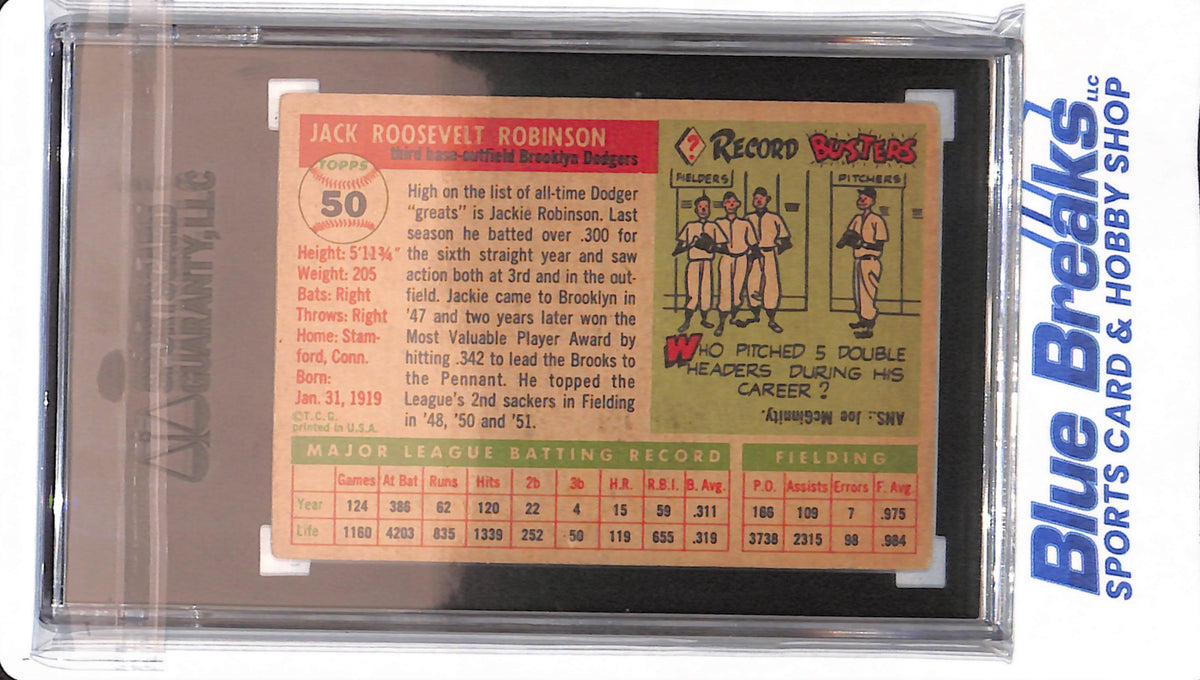 1955 Topps - Jackie Robinson - # 50 - SGC 3 - Brooklyn Dodgers - Baseb ...