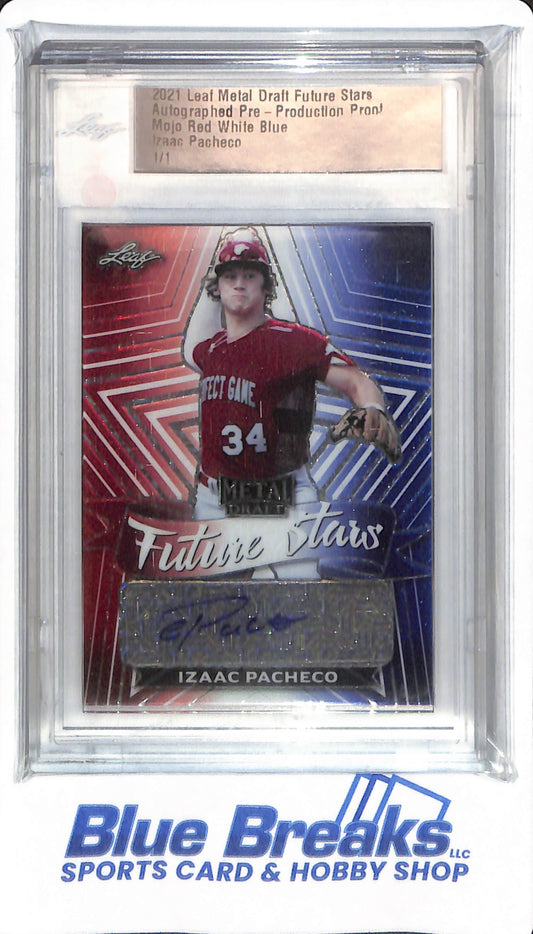 2021 Leaf Metal Draft Future Stars - Izaac Pachecho - 1/1 - Baseball - Detroit Tigers