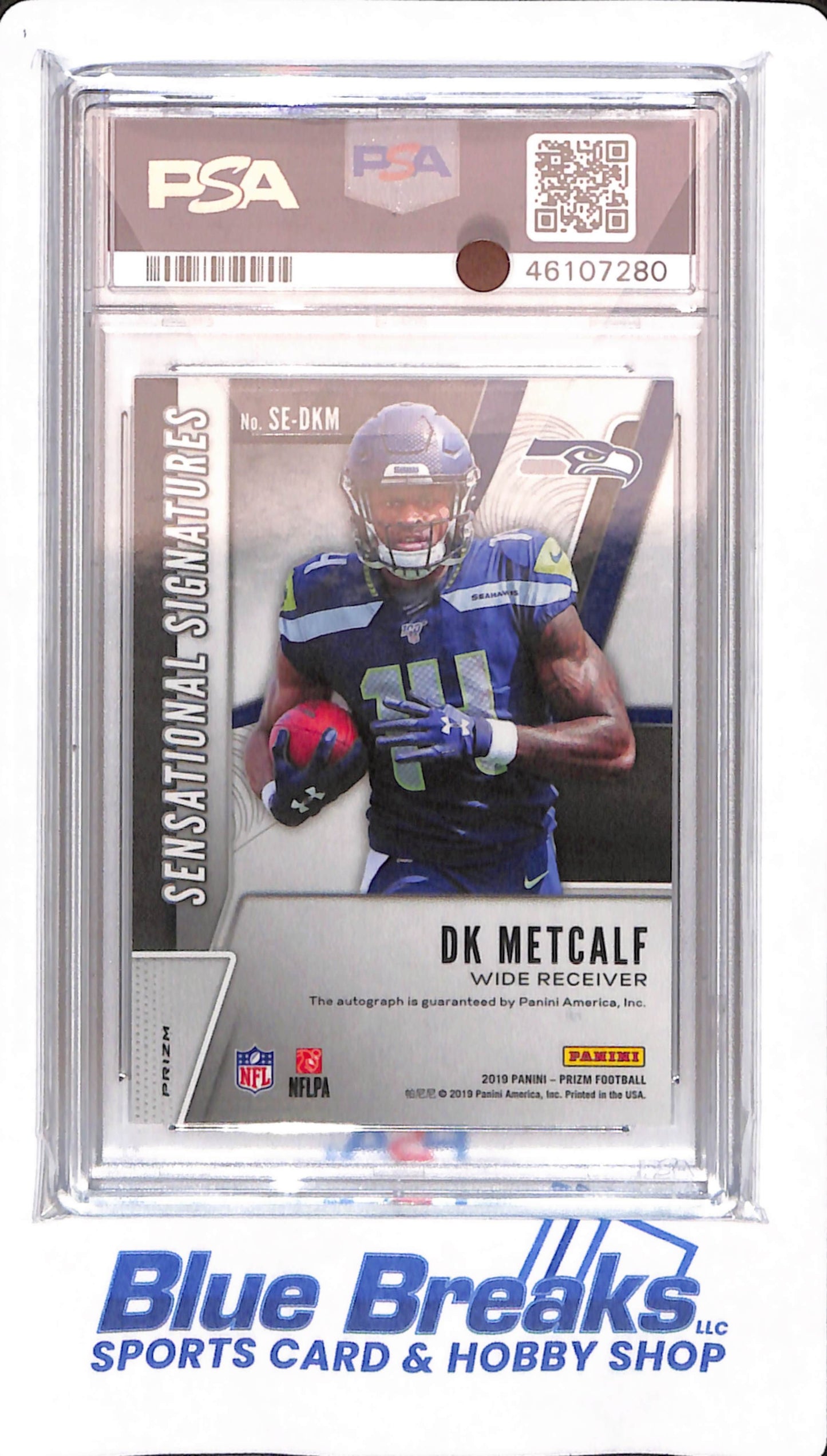 2019 Panini Prizm - DK Metcalf - # SE-DKM - Seattle Seahawks - Football - PSA 9 - Sensational Signatures - Autographed