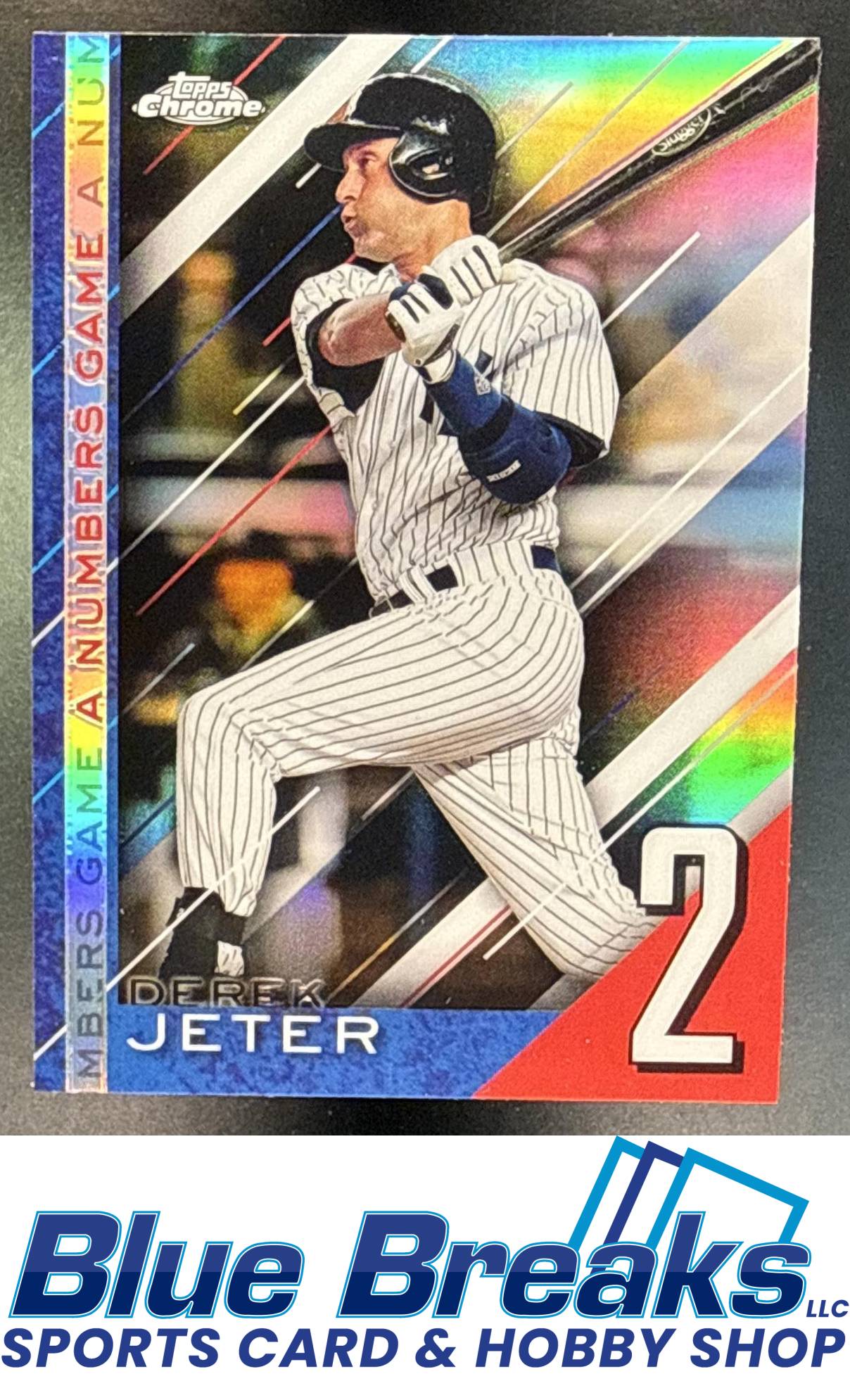 2020 Topps Chrome Update Derek Jeter #NGC-22 A Numbers Game New York Yankees