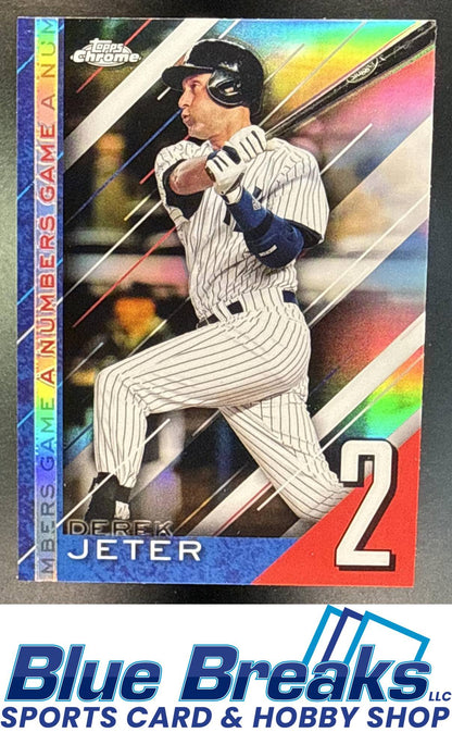 2020 Topps Chrome Update Derek Jeter #NGC-22 A Numbers Game New York Yankees