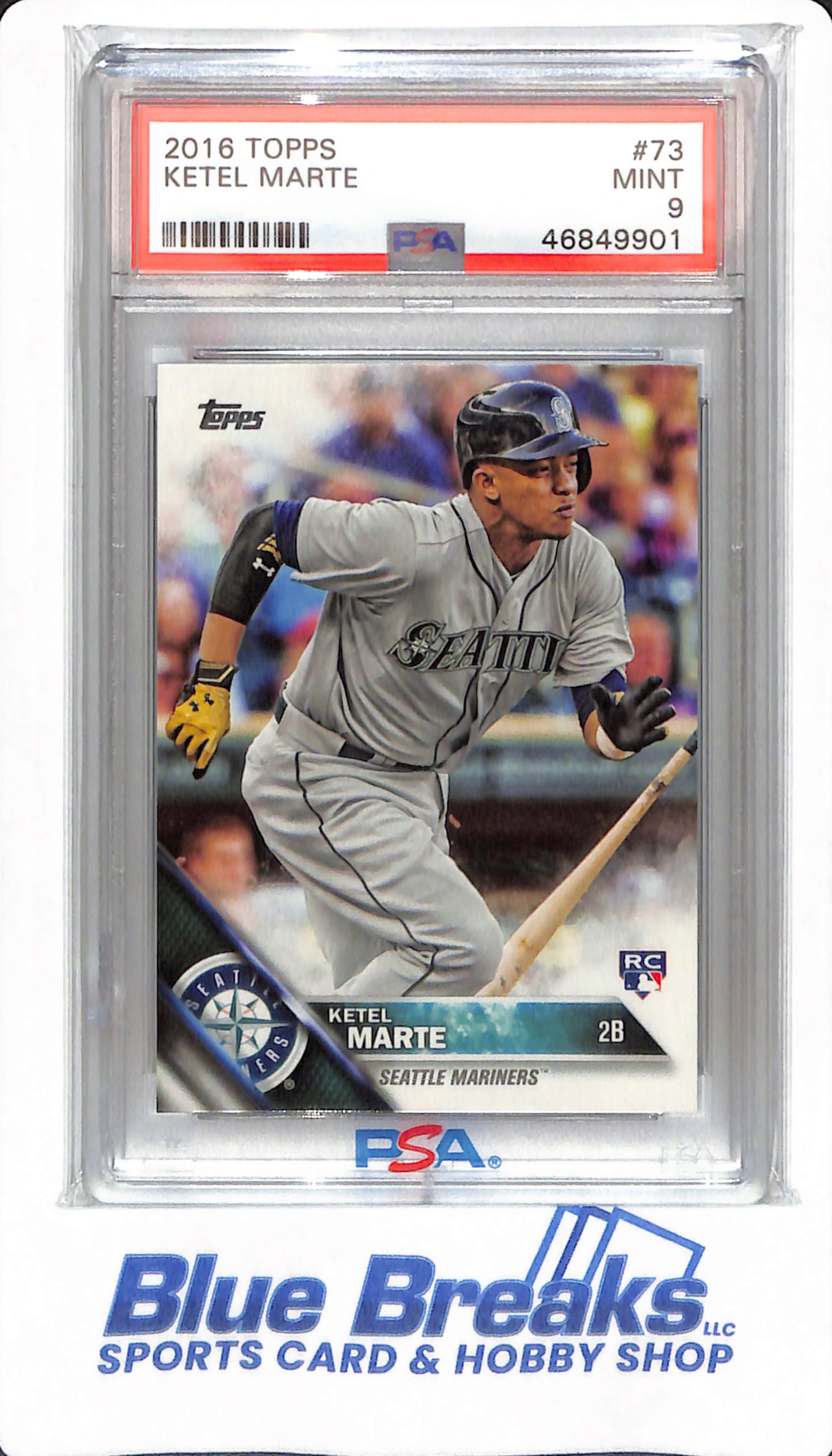 2016 Topps - Ketel Marte - #73 - PSA 9 - Seattle Mariners - Baseball