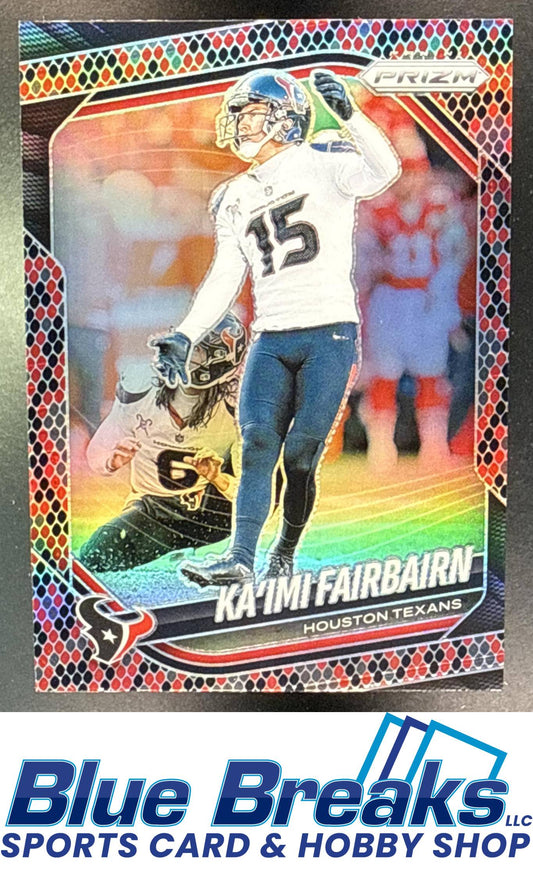 2025 Panini Prizm Snakeskin Ka'imi Fairbairn [RC] #148 Houston Texans
