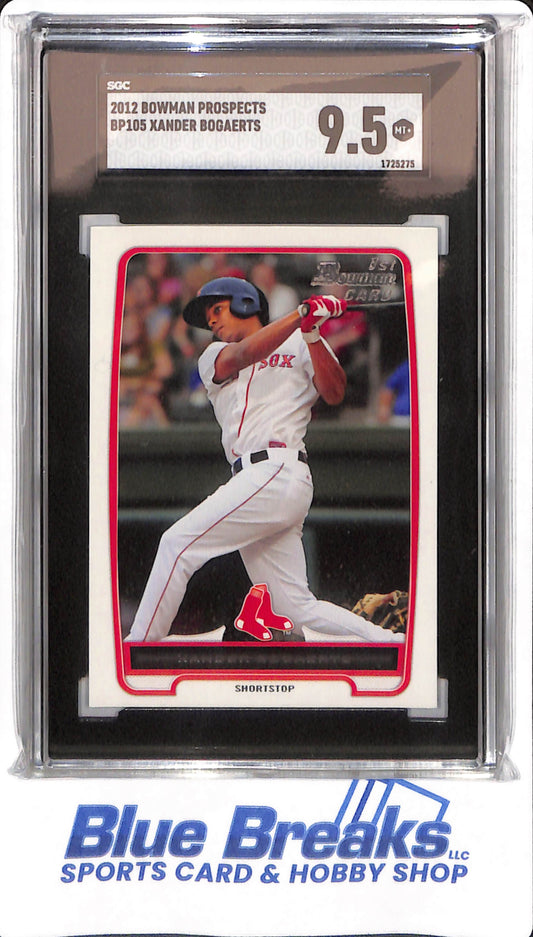 2012 Bowman Prospects - Xander Bogaerts - #BP 105 - SGC 9.5 - Boston Red Sox - Baseball