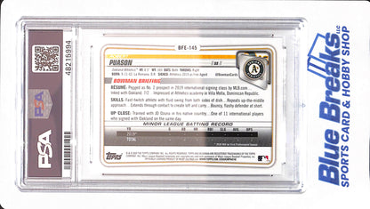 2020 Bowman 1st Edition - Robert Puason - # BFE145 - Baseball - PSA 10 - Oakland Athletics