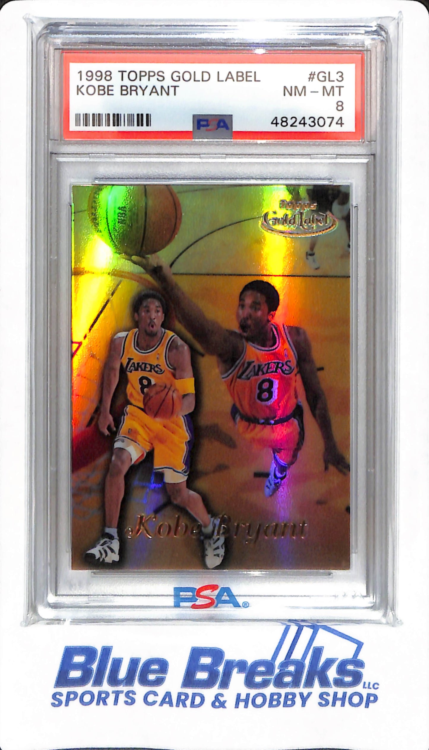 1998 Topps Gold Label - Kobe Bryant - # GL3 - PSA 8 - Basketball - Los Angeles Lakers