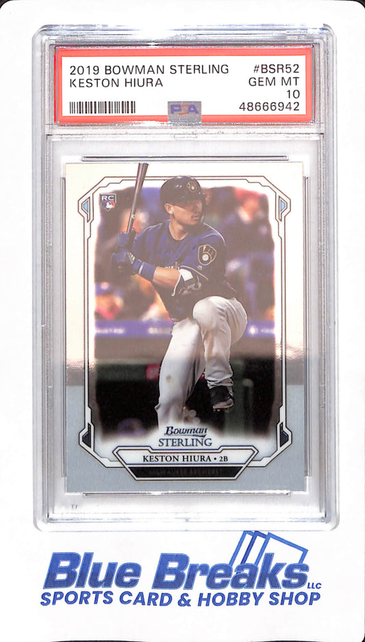 2019 Bowman Sterling - Keston Hiura - # BSR52 - Baseball - Milwaukee Brewers - PSA 10 - Rookie