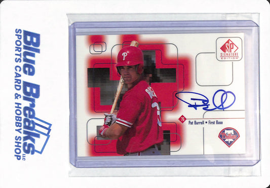 1999 Upper Deck - Pat Burrell - # PB - Philadelphia Phillies - SP Signature Edition - Baseball - Autographed