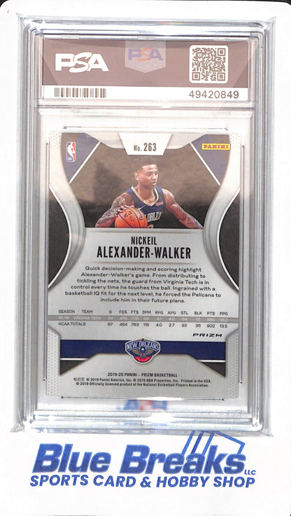 2019 Panini Prizm - Nickeil Alexander Walker - # 263 - New Orleans Pelicans - Baseball - PSA 9 - Silver