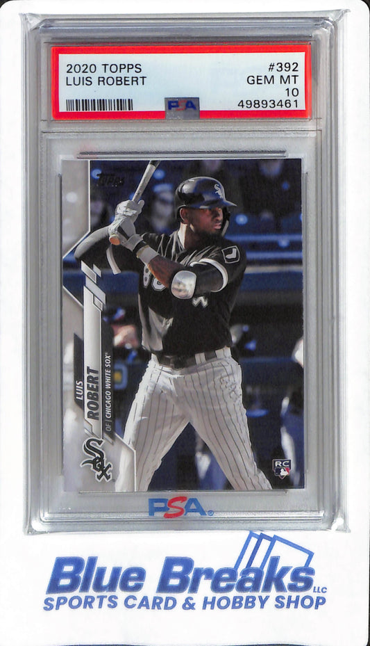2020 Topps - Luis Robert - #392 - PSA 10 - Chicago White Sox - Baseball