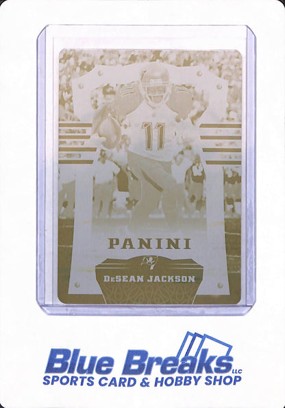 2017 Panini - DeSean Jackson - Plates & Patches - Football - Tampa Bay Buccaneers - # 81 - Yellow Printing Plate - 1/1