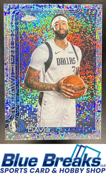 2025 Topps Chrome Update Anthony Davis #4 Image Variation Speckle Refractor Dallas Mavericks