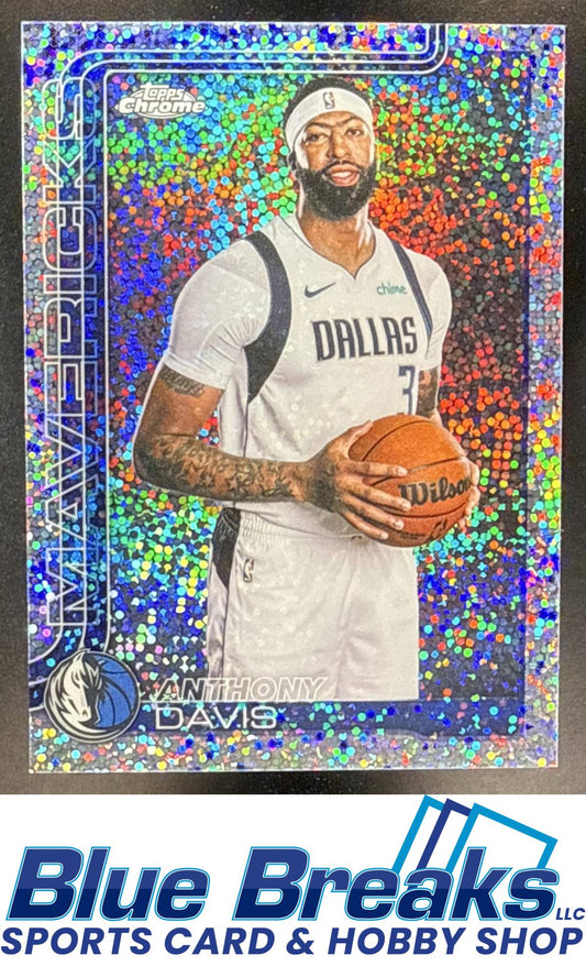 2025 Topps Chrome Update Anthony Davis #4 Image Variation Speckle Refractor Dallas Mavericks
