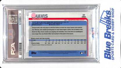 2019 Topps Chrome - Michael Chavis - #27 - PSA 10 - Boston Red Sox - Baseball - Update