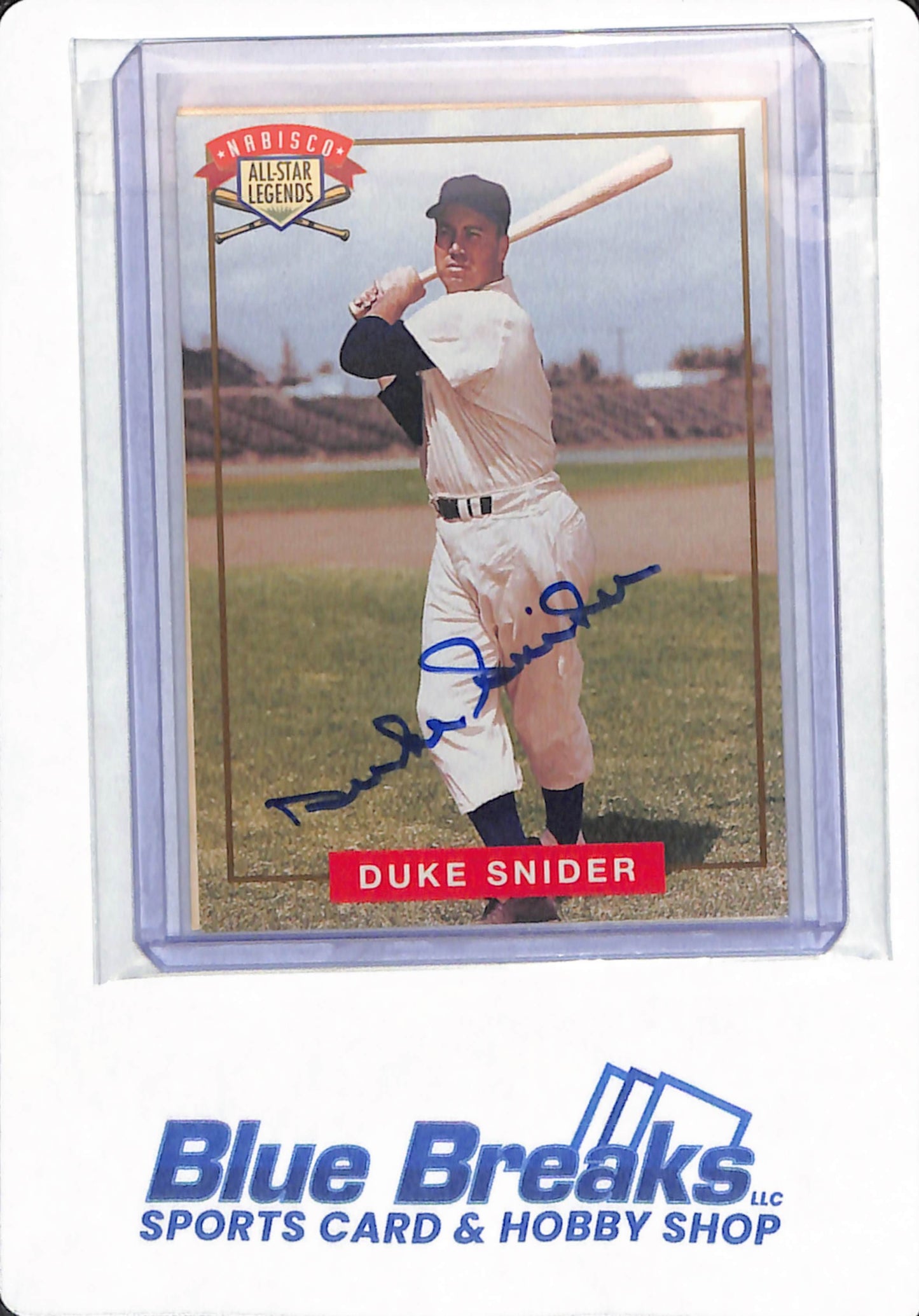 1994 Nabisco - Duke Snider - All Star Legends - Los Angeles Dodgers - Baseball - Autographed