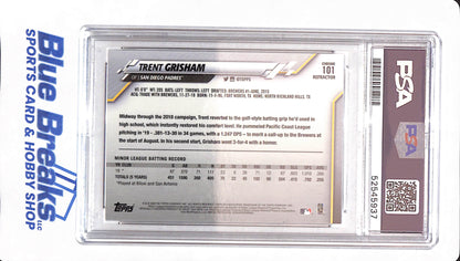 2020 Topps Chrome - Trent Grisham - # 101 - PSA 10 - Baseball - San Diego Padres - Refractor