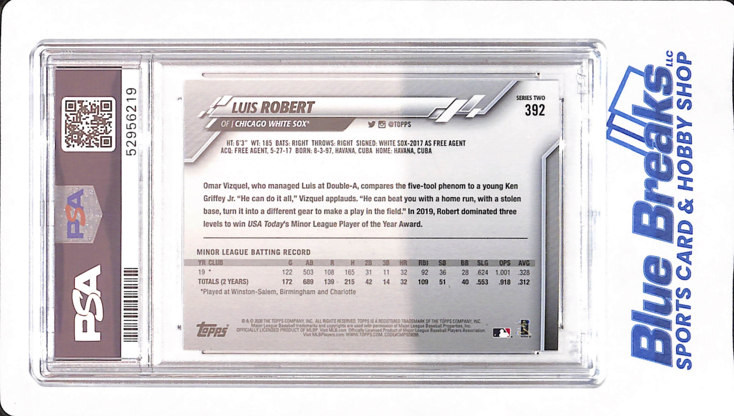 2020 Topps - Luis Robert - # 392 - PSA 10 - Baseball - Chicago White Sox - Rookie
