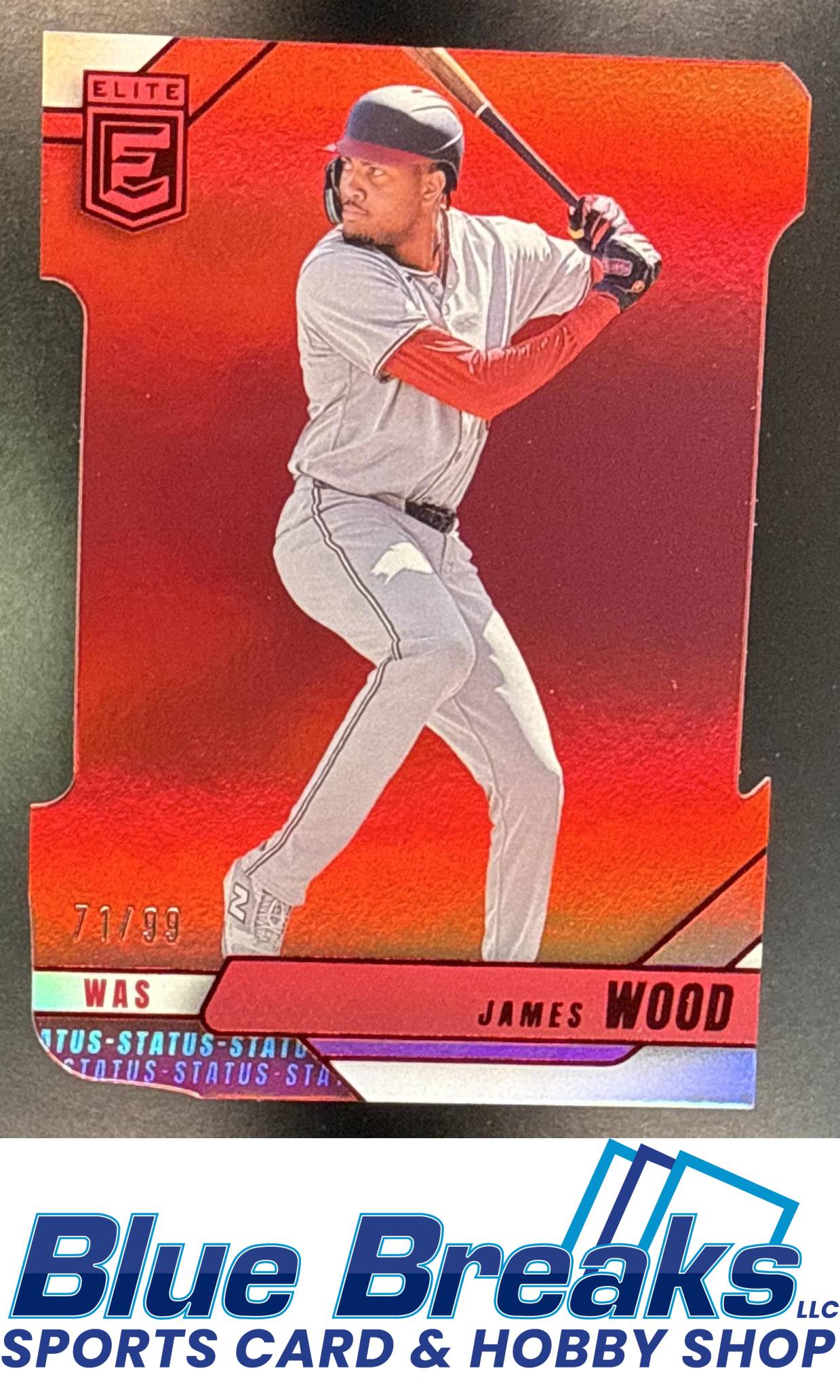 2026 Panini Donruss Elite James Wood #30 Aspirations Die-Cuts 71/99 Washington Nationals