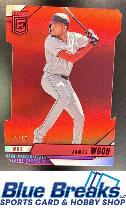 2026 Panini Donruss Elite James Wood #30 Aspirations Die-Cuts 71/99 Washington Nationals