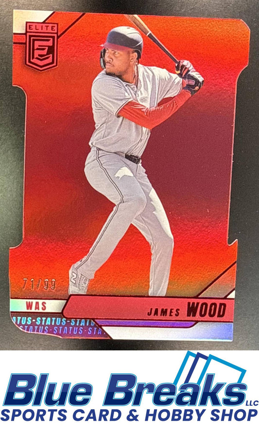 2026 Panini Donruss Elite James Wood #30 Aspirations Die-Cuts 71/99 Washington Nationals